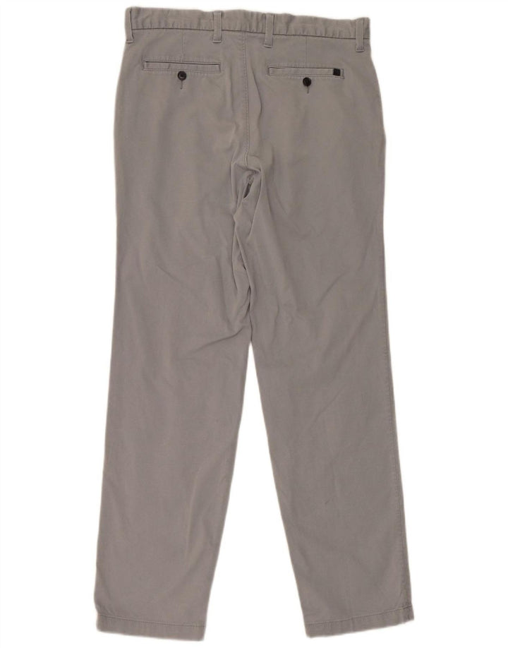 Pantaloni da abito dritti Marks & Spencer da uomo blu Harbour W34 L33 grigi