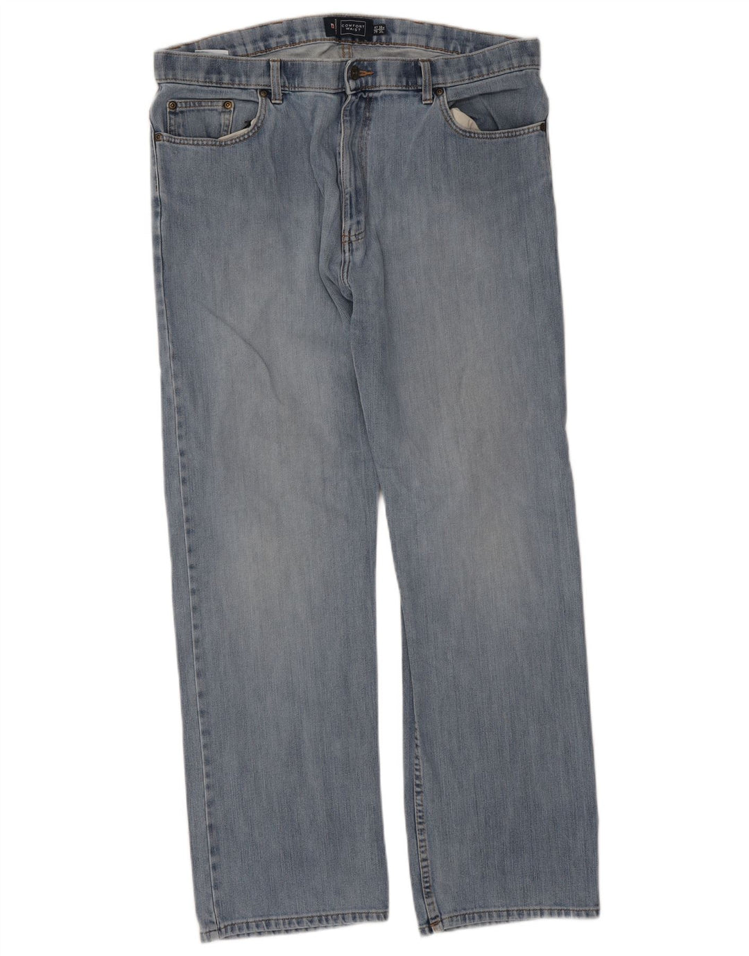 Jeans dritti da uomo Marks & Spencer blu Harbour W38 L31 cotone