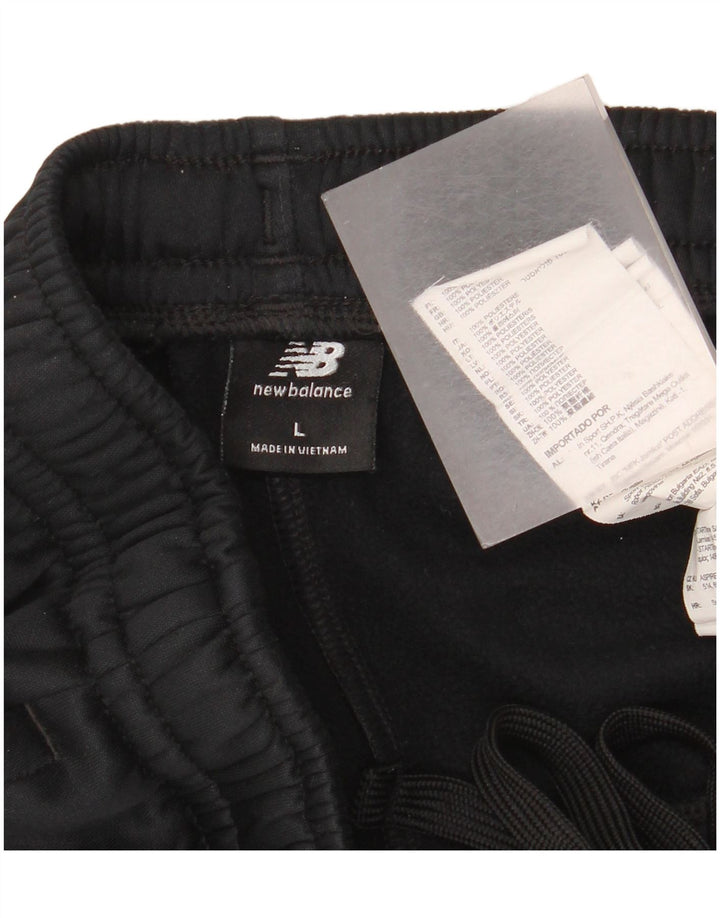 Pantaloni da tuta da uomo New Balance Joggers Large Poliestere nero