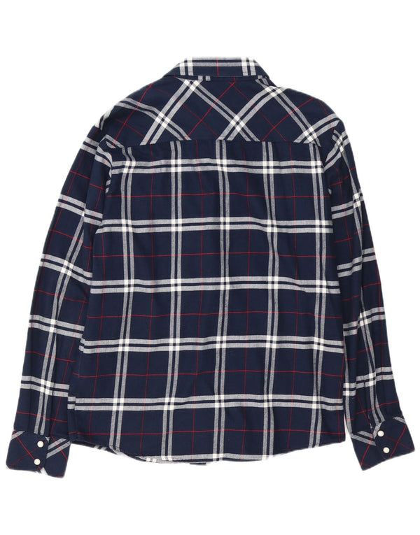 Camicia da uomo in flanella Carhartt grande cotone a quadri blu navy