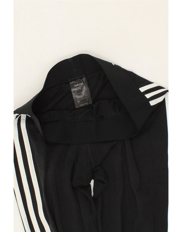ADIDAS Womens Leggings UK 8/10 Small  Black Cotton Vintage Adidas and Second-Hand Adidas from Messina Hembry 