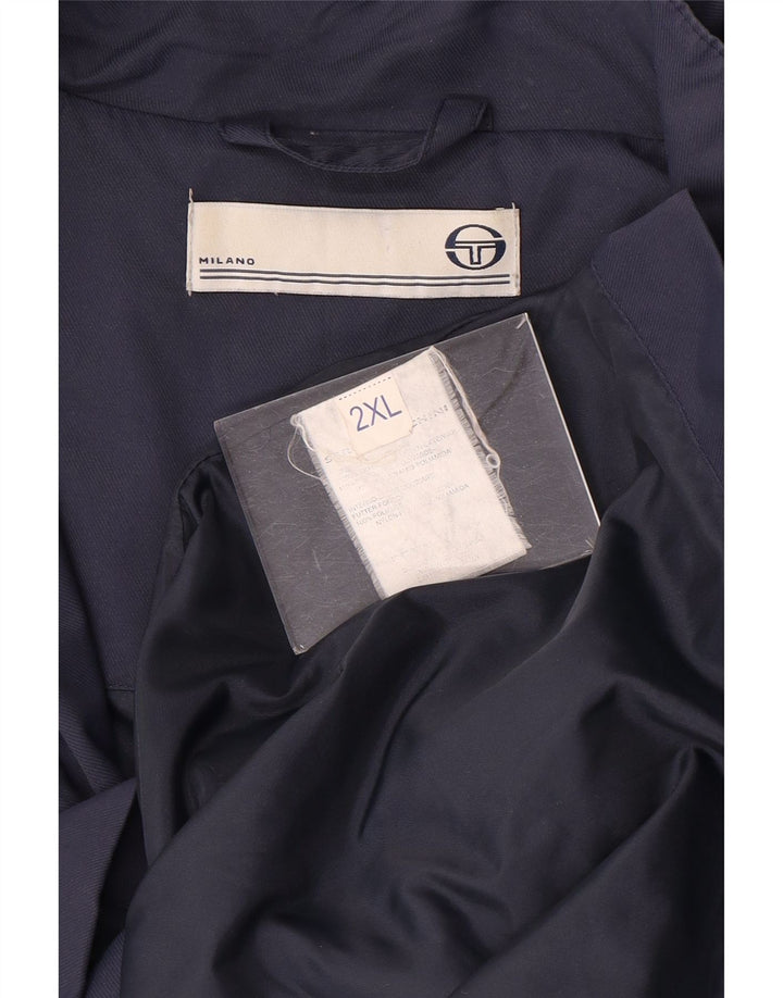 Giacca utility da uomo Sergio Tacchini UK 44 2XL Nylon blu navy