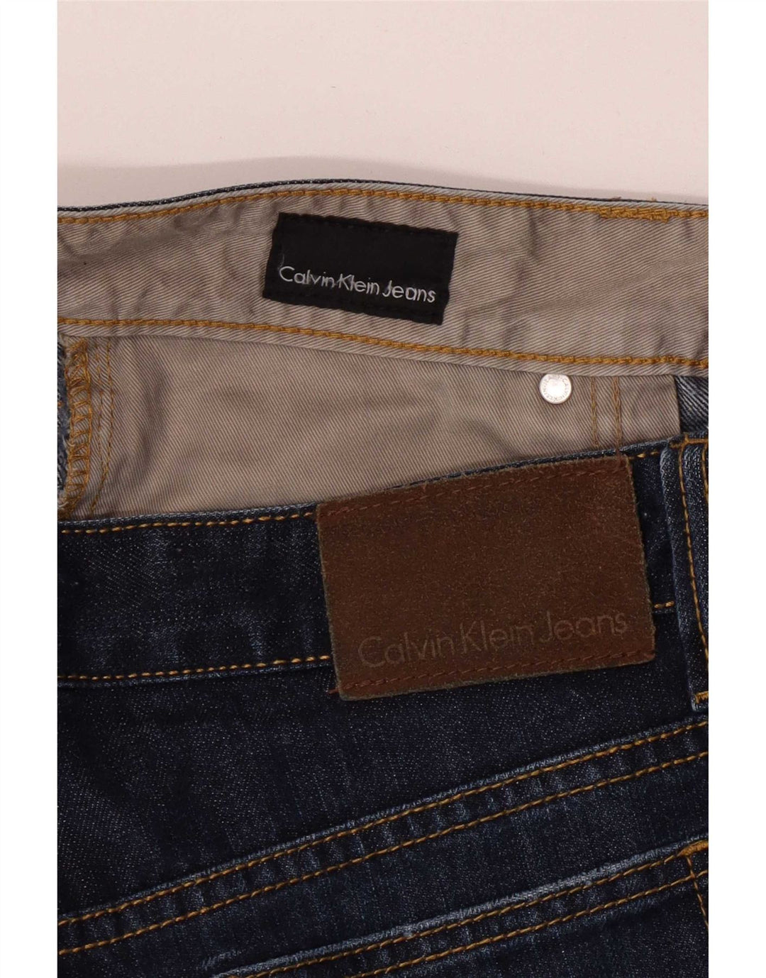 Jeans dritti da donna Calvin Klein W33 L31 Blu navy