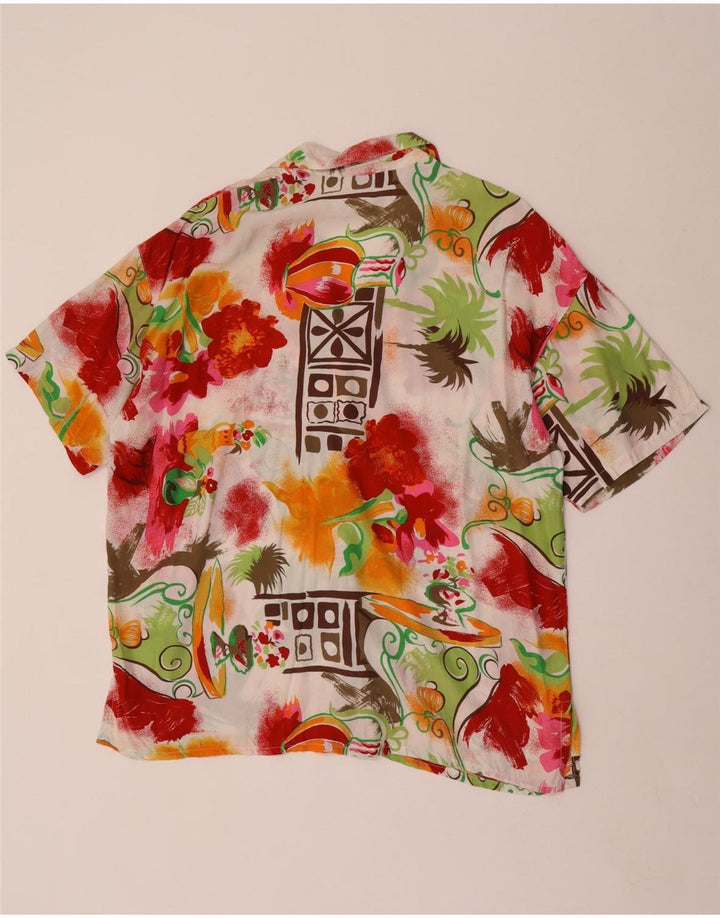 Camicia a maniche corte da donna ACCORDO UK 14 Medium multicolore floreale