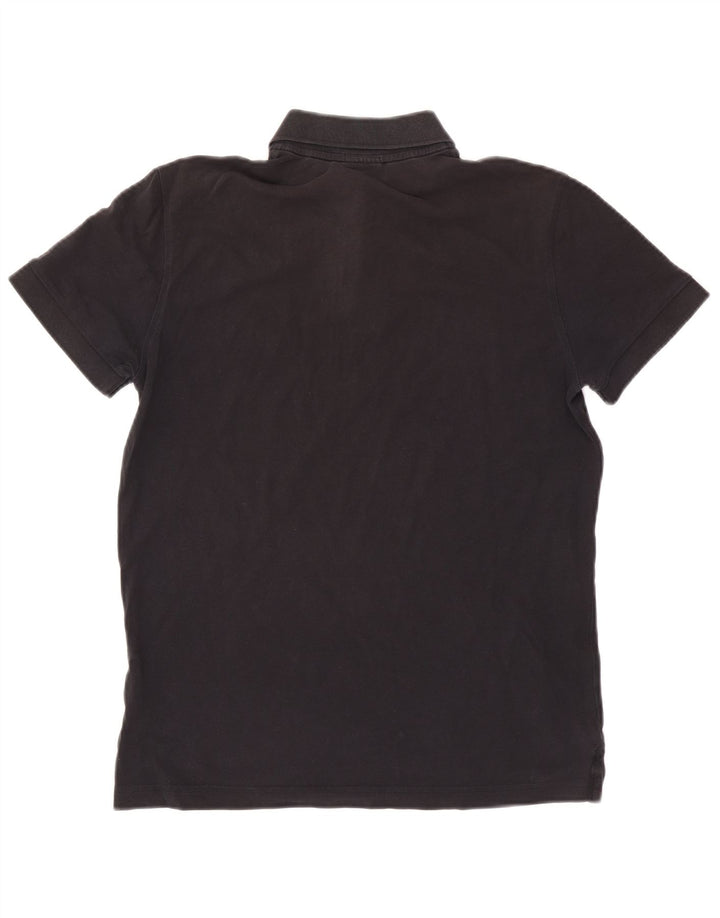 Polo da uomo Hugo Boss in cotone nero medio