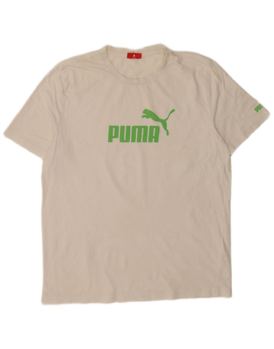 T-shirt grafica da uomo Puma Large bianca