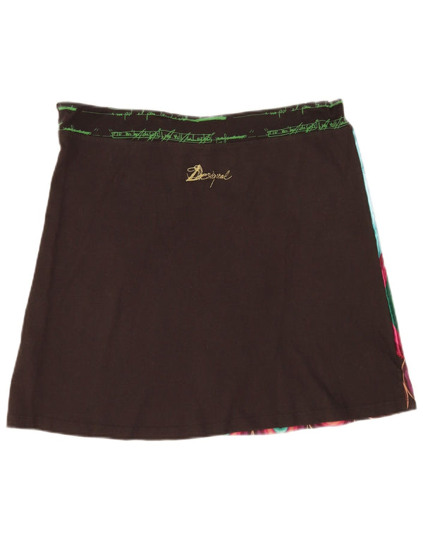 Desigual Gonna a trapezio con grafica da donna XL W36 Cotone geometrico nero