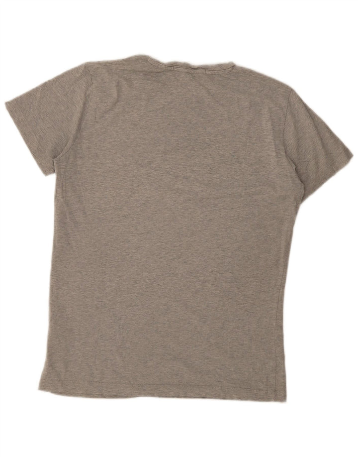 T-shirt grafica da uomo Calvin Klein Top grande in cotone grigio
