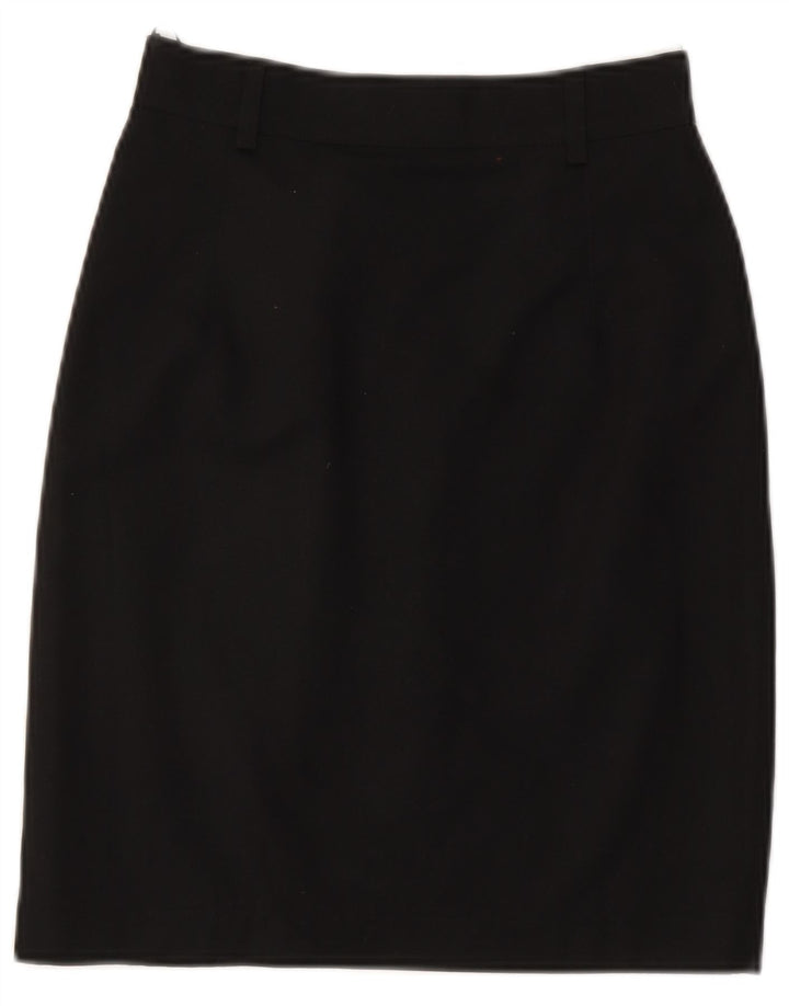 Gonna a tubino vintage da donna piccola W26 in poliestere nero