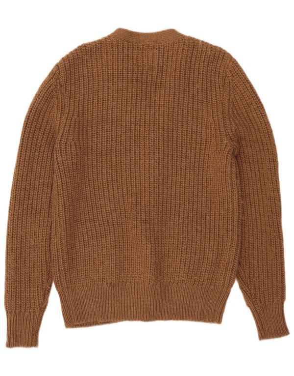 Maglione cardigan da uomo All Saints in acrilico marrone medio