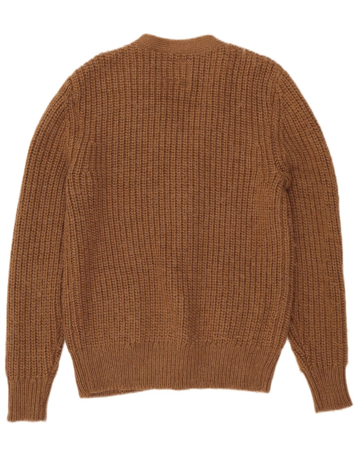 Maglione cardigan da uomo All Saints in acrilico marrone medio