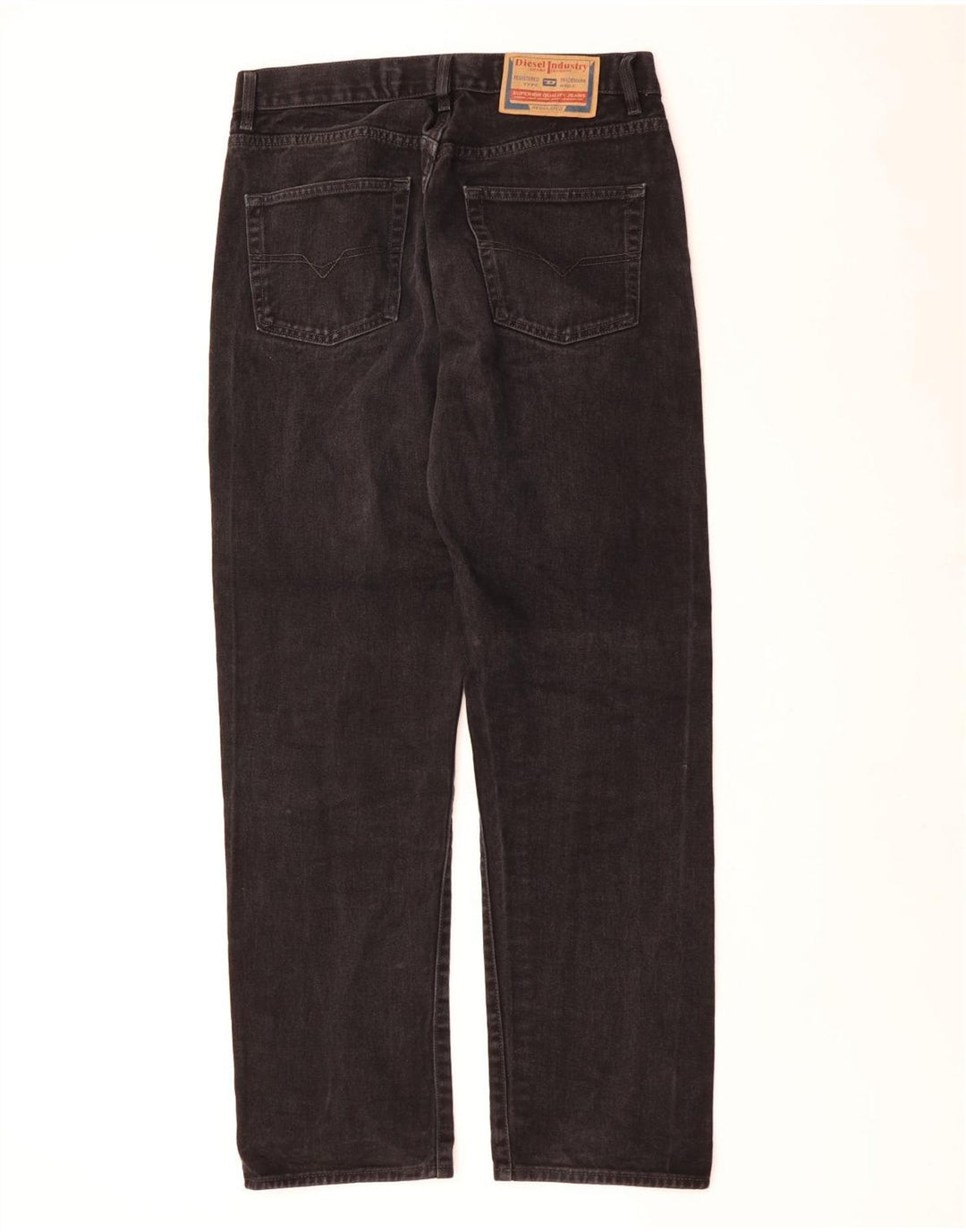 Jeans dritti da uomo Diesel W34 L31 cotone nero