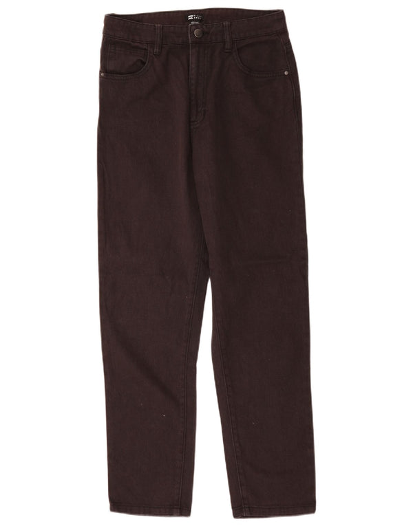 Jeans dritti da donna Billabong W28 L28 cotone nero