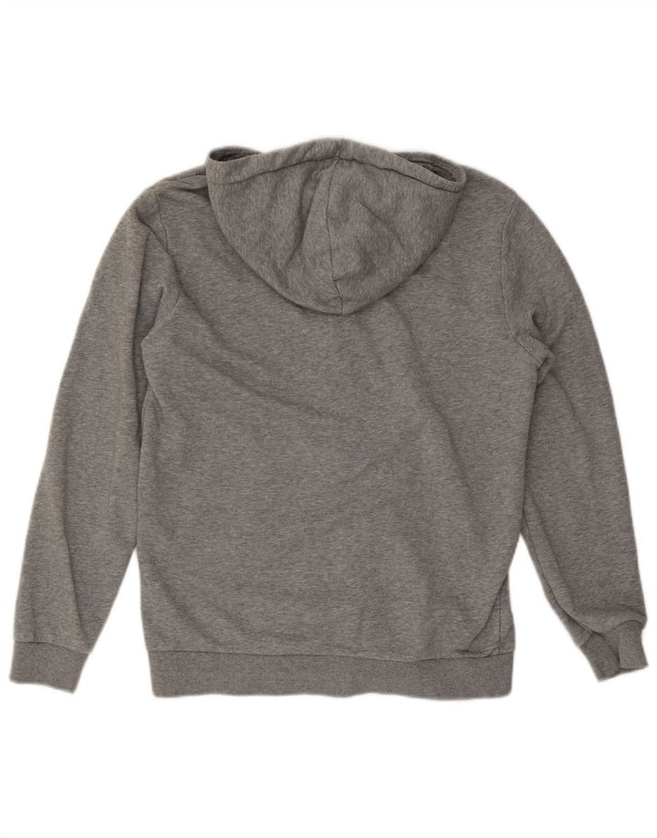 Felpa con cappuccio e zip Puma da uomo piccola grigia screziata