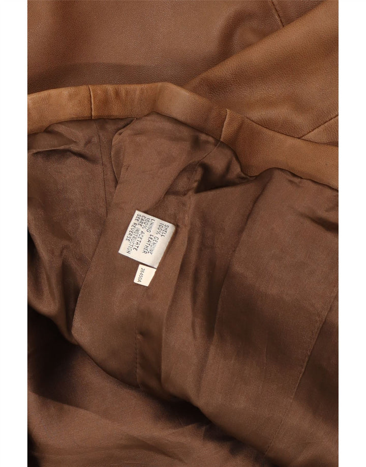 Giacca in pelle da donna Jesire UK 10 piccola marrone