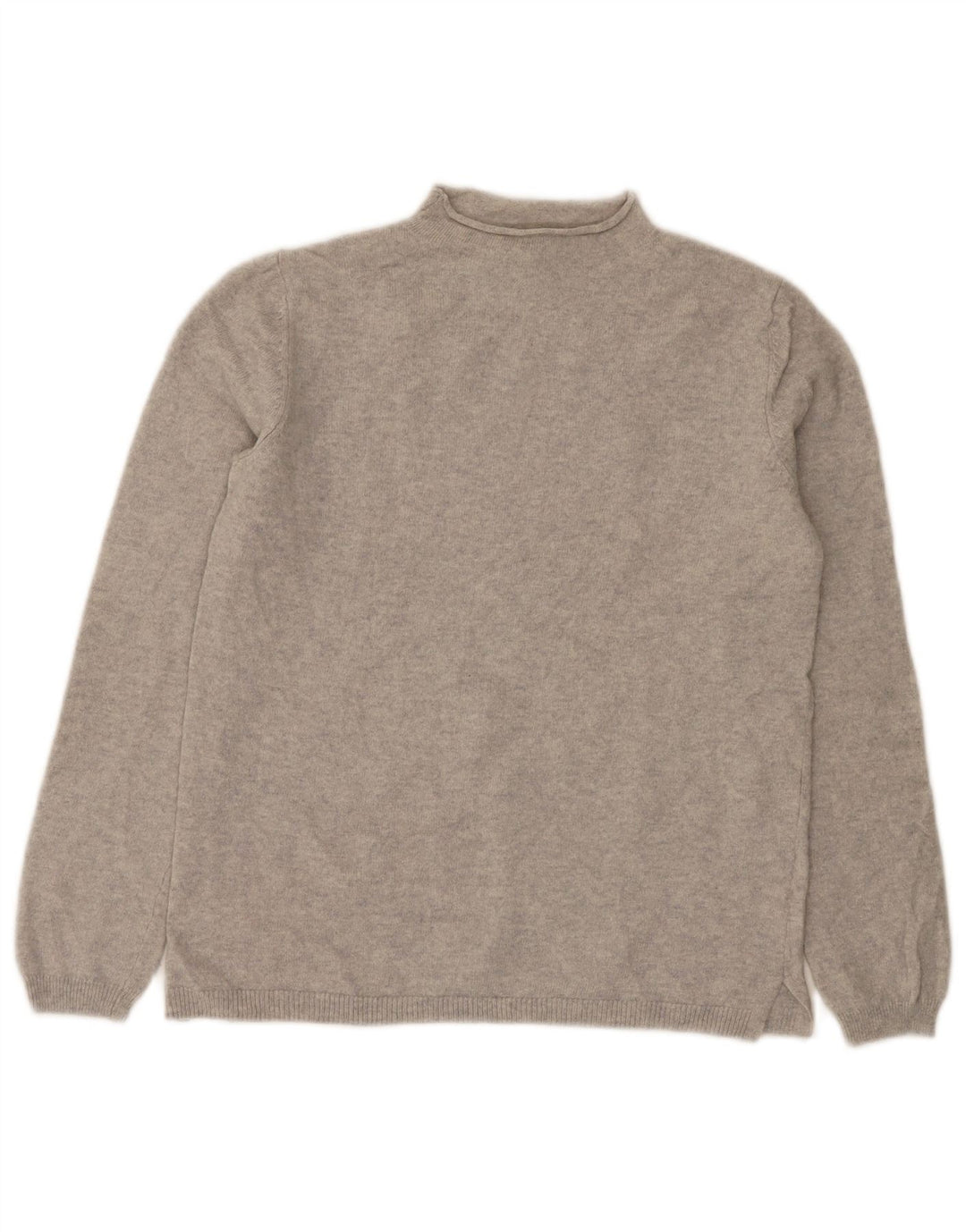 Maglione maglione a collo alto da donna Massimo Dutti UK 10 piccolo in lana grigia