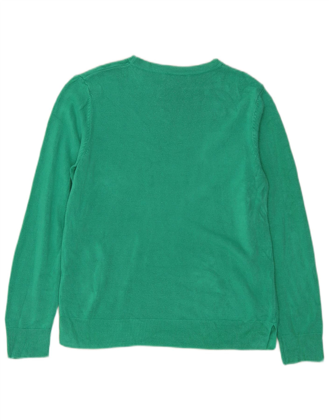Maglione maglione girocollo da donna Marks & Spencer UK 14 Acrilico verde medio