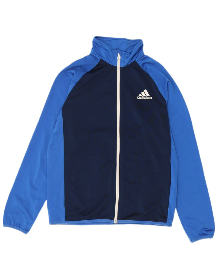 Giacca da tuta da ragazzo Adidas 13-14 anni Blu navy Colourblock