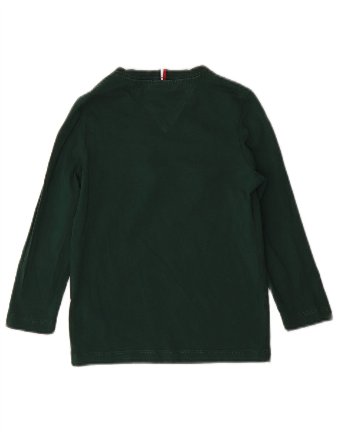 TOMMY HILFIGER Top grafico per ragazzi manica lunga 3-4 anni cotone verde