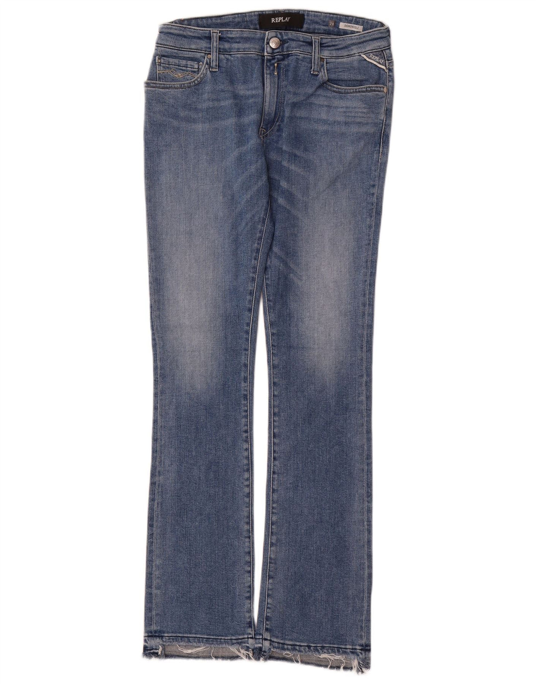 REPLAY Womens Bootcut Jeans W28 L30 Blue Cotton