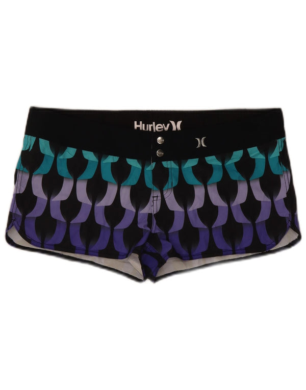 Pantaloncini casual da donna Hurley US 10 Large W34 multicolore geometrico