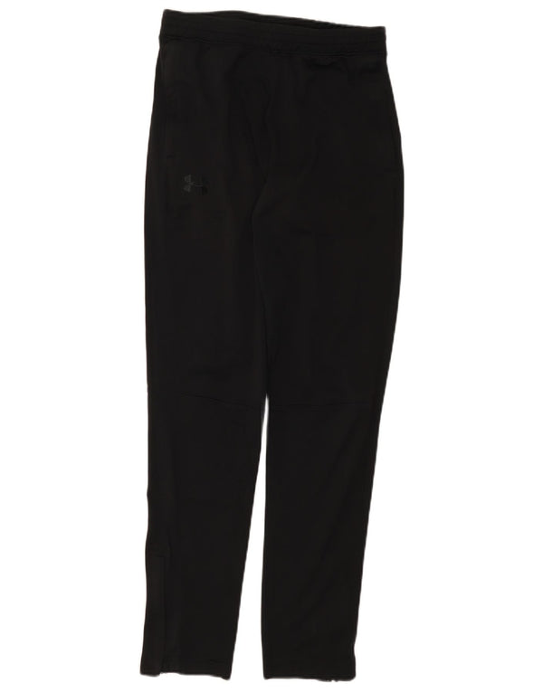 Under Armour Mens Fitted Tracksuit Trousers Small  Black Polyester
