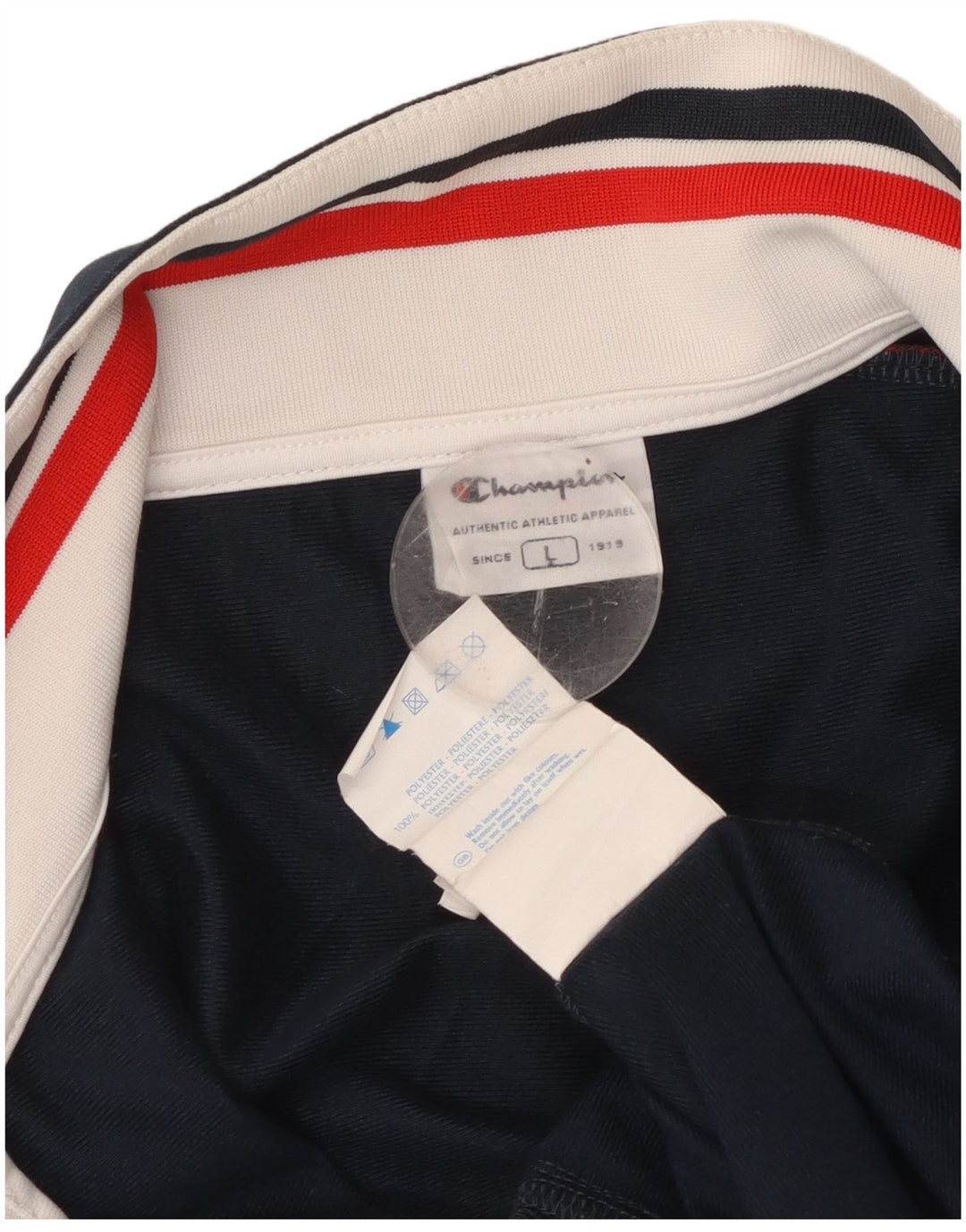 CHAMPION Giacca da tuta grafica da uomo grande color block blu navy