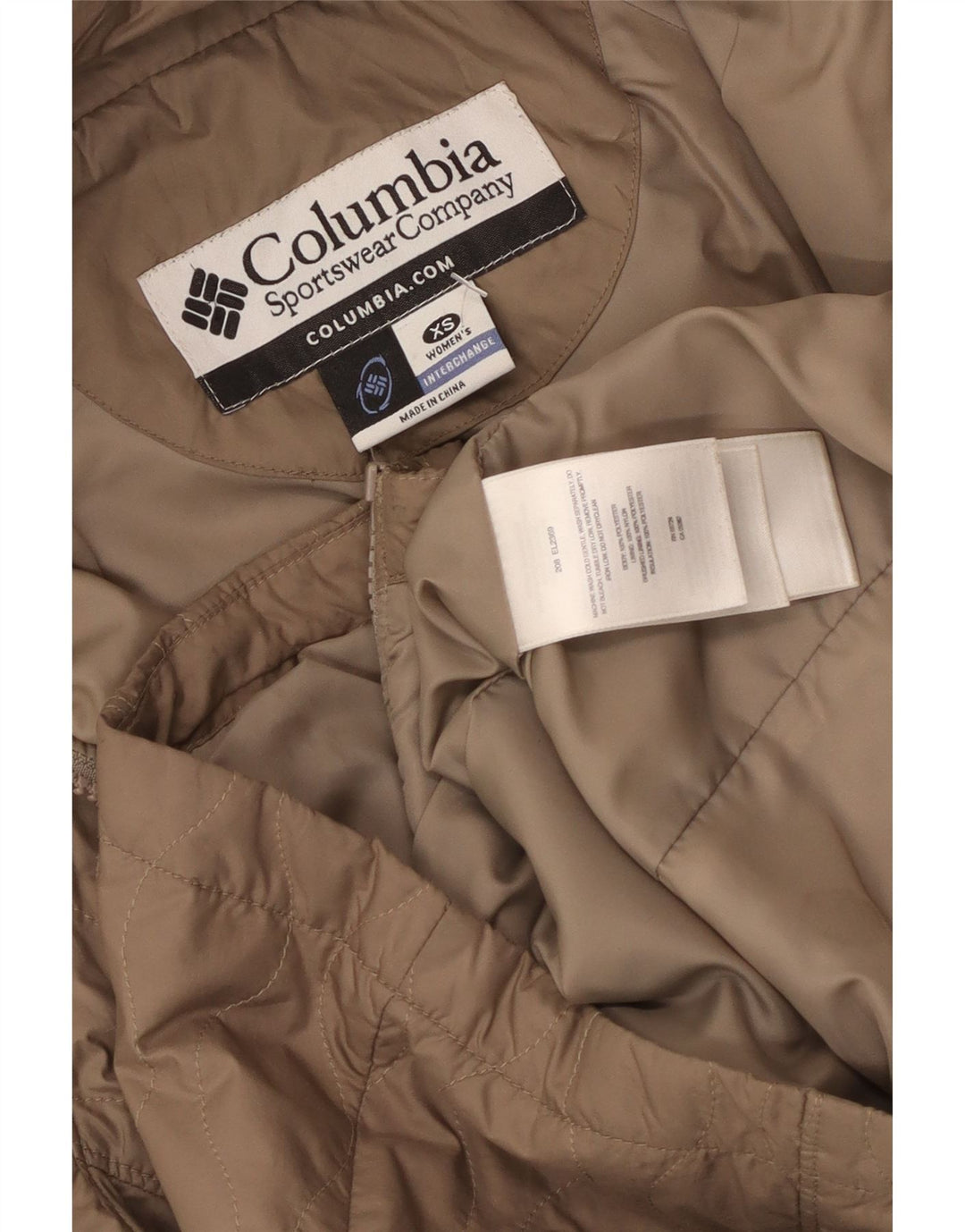 Giacca trapuntata Interchange da donna COLUMBIA UK 6 XS Poliestere beige