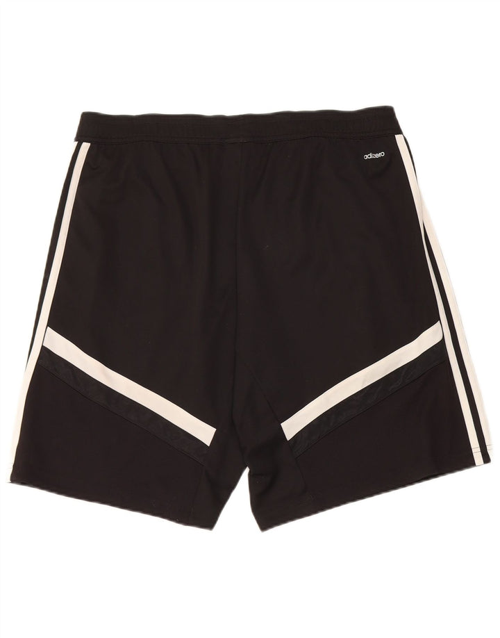 Pantaloncini sportivi Adidas Climacool da uomo grandi in poliestere color block nero