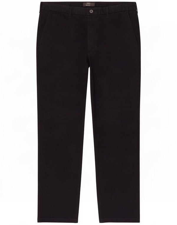 Marks & Spencer Pantaloni chino vestibilità regolare da uomo W38 L31 Blu navy Cotone