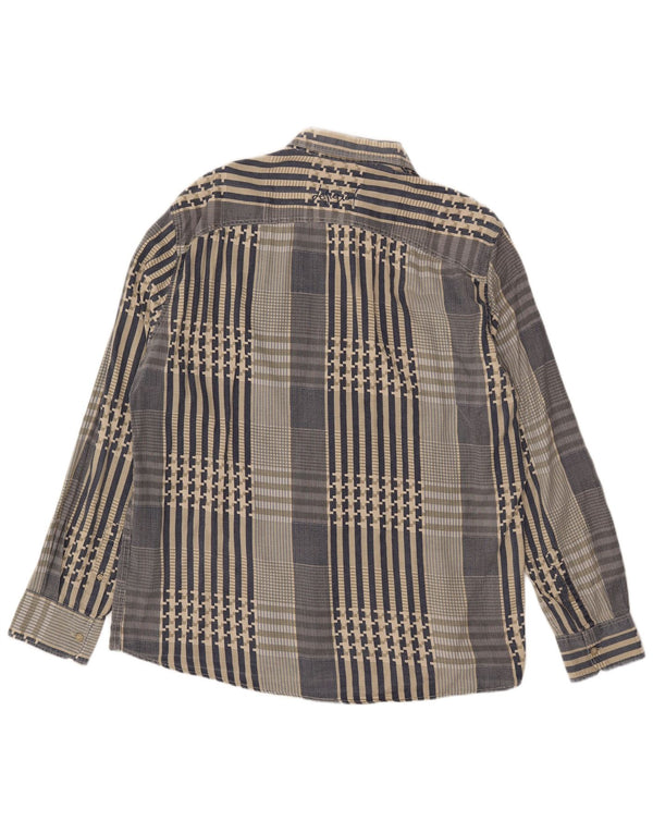 Desigual Camicia grafica da uomo 2XL Blu Patchwork in cotone