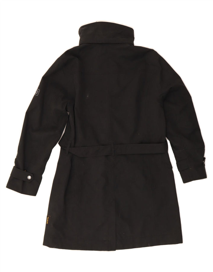 JACK WOLFSKIN Womens Windbreaker Coat UK 8/10 Small Black Polyester Vintage Jack Wolfskin and Second-Hand Jack Wolfskin from Messina Hembry 