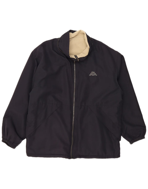 Giacca reversibile da uomo KAPPA UK 40 Large in poliestere blu navy