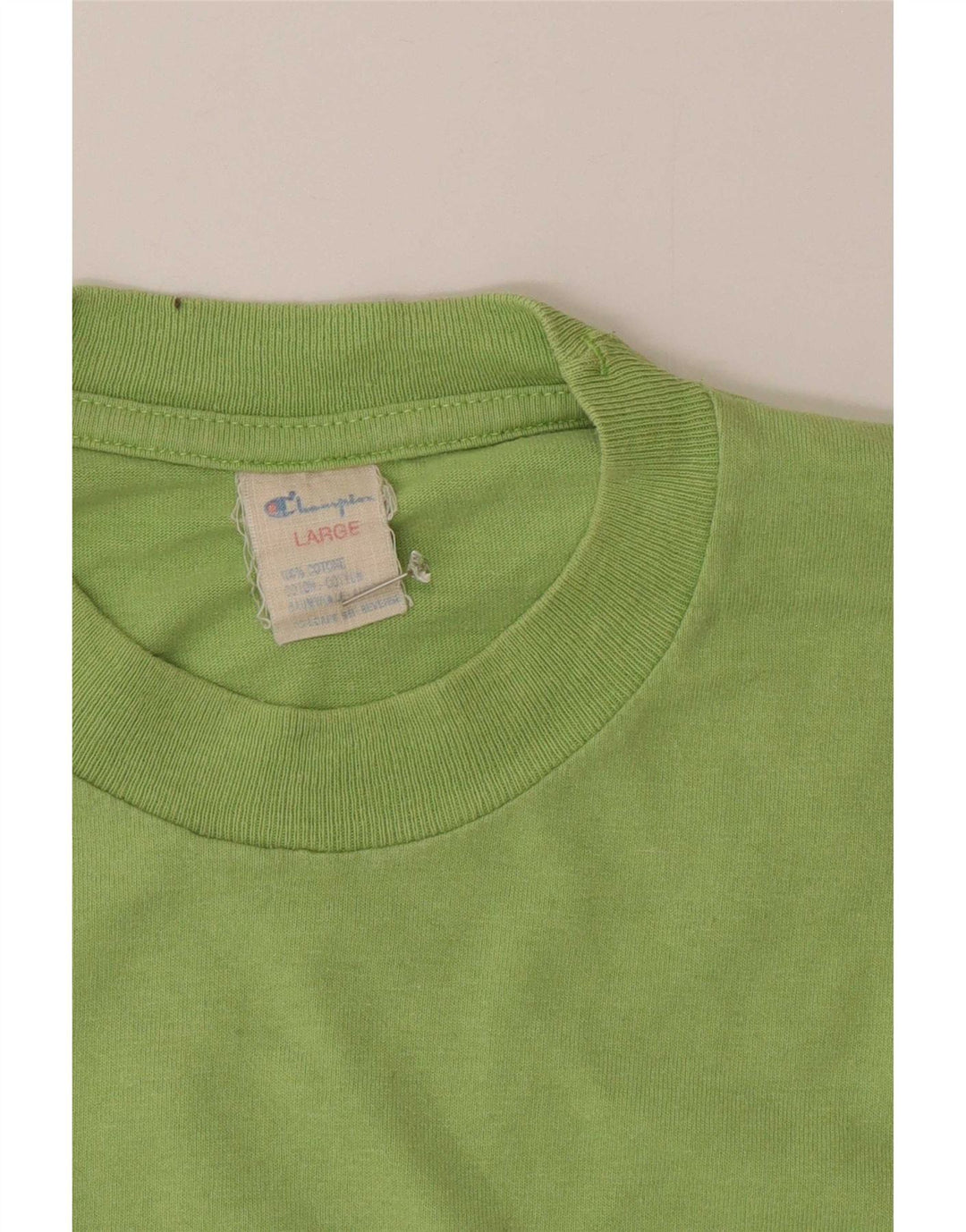 T-shirt grafica da uomo Champion Top grande in cotone verde