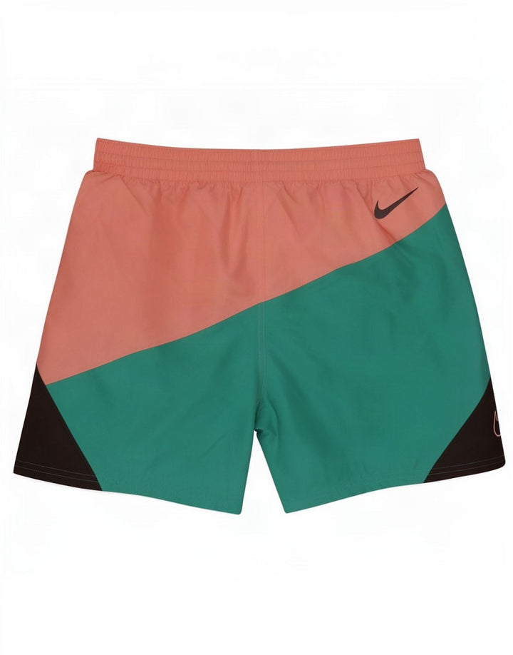 Pantaloncini da bagno grafici Nike da uomo, color block medio multicolore