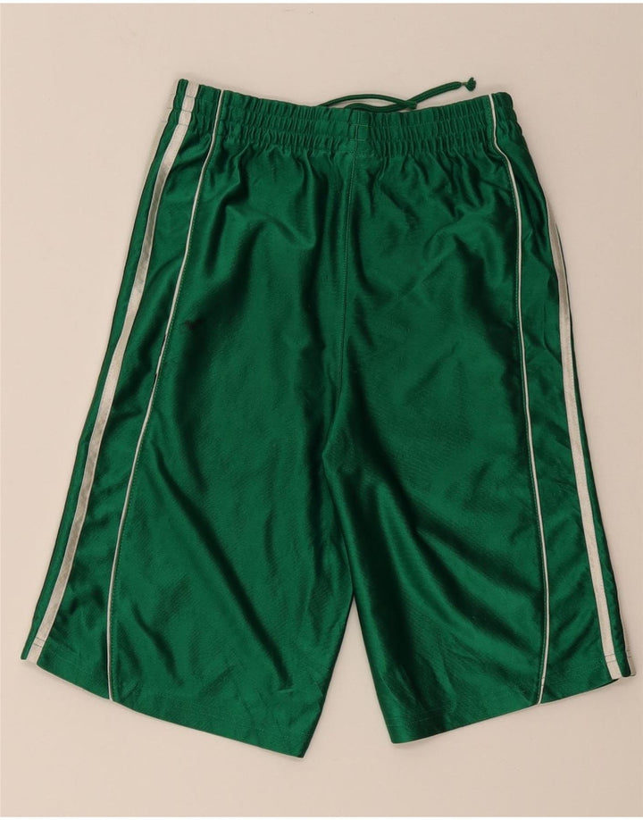 Pantaloncini sportivi Adidas da ragazzo 10-11 anni in poliestere verde medio