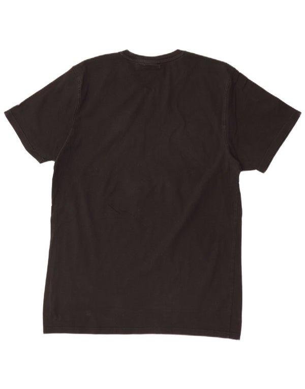 T-shirt grafica da donna New Era Lakers Top UK 16 grande cotone nero
