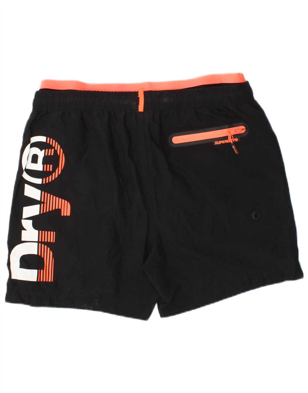 Pantaloncini da bagno grafici da uomo SUPERDRY XL poliestere nero