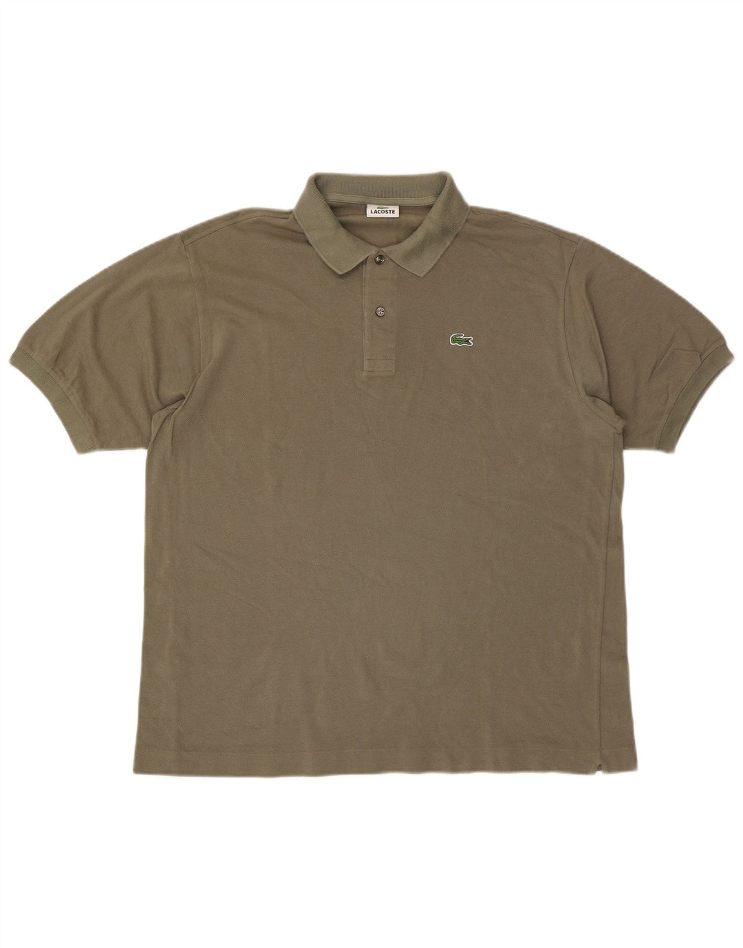 Polo da uomo Lacoste taglia 6 XL in cotone kaki