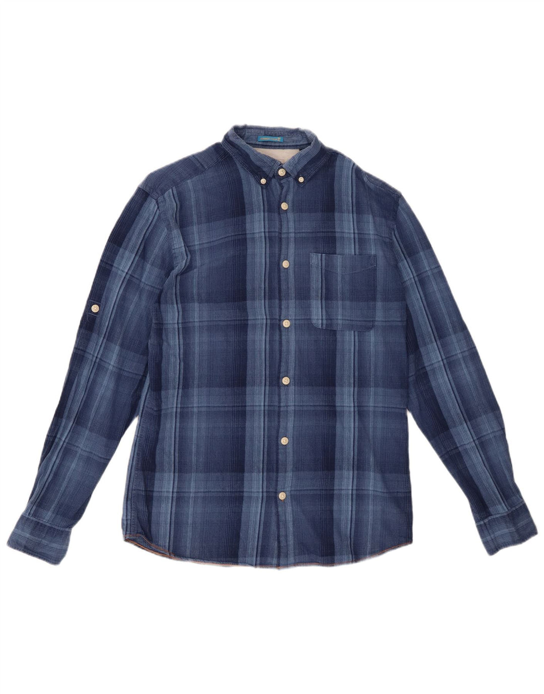JACK & JONES Camicia in flanella da uomo a quadri blu medio
