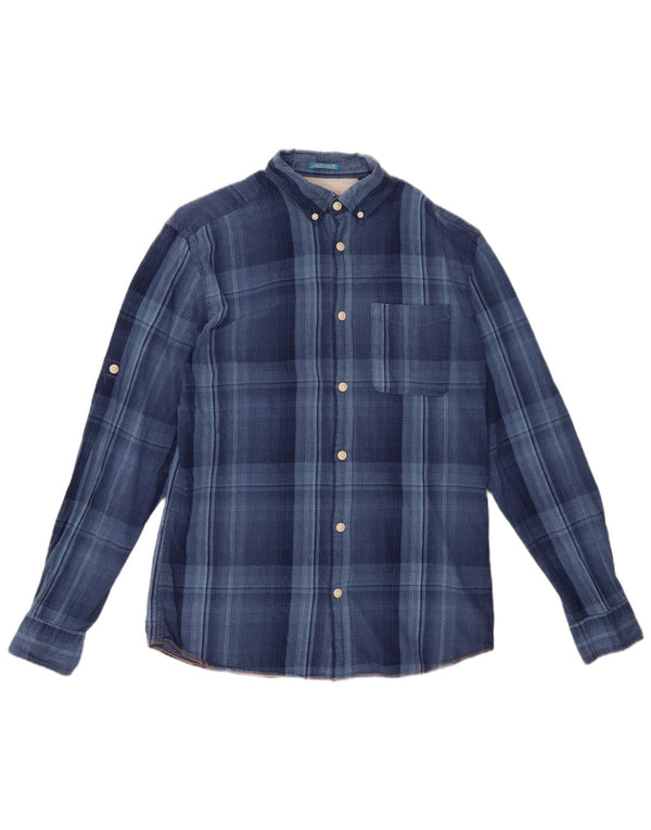 JACK & JONES Camicia in flanella da uomo a quadri blu medio