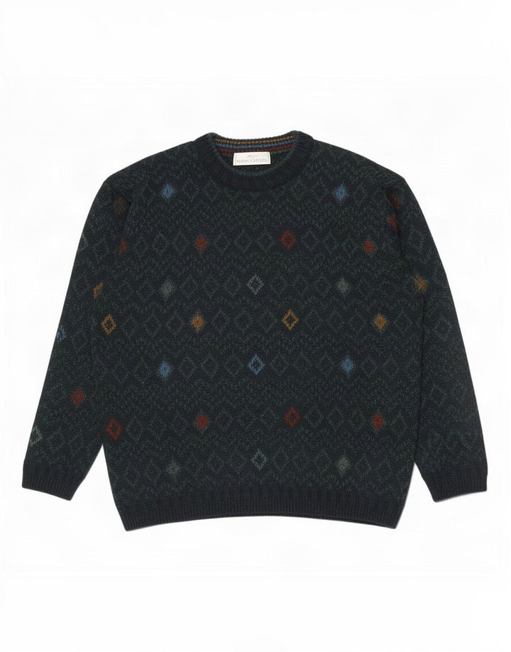 Maglione maglione a collo alto Marks & Spencer da uomo St. Michael verde medio