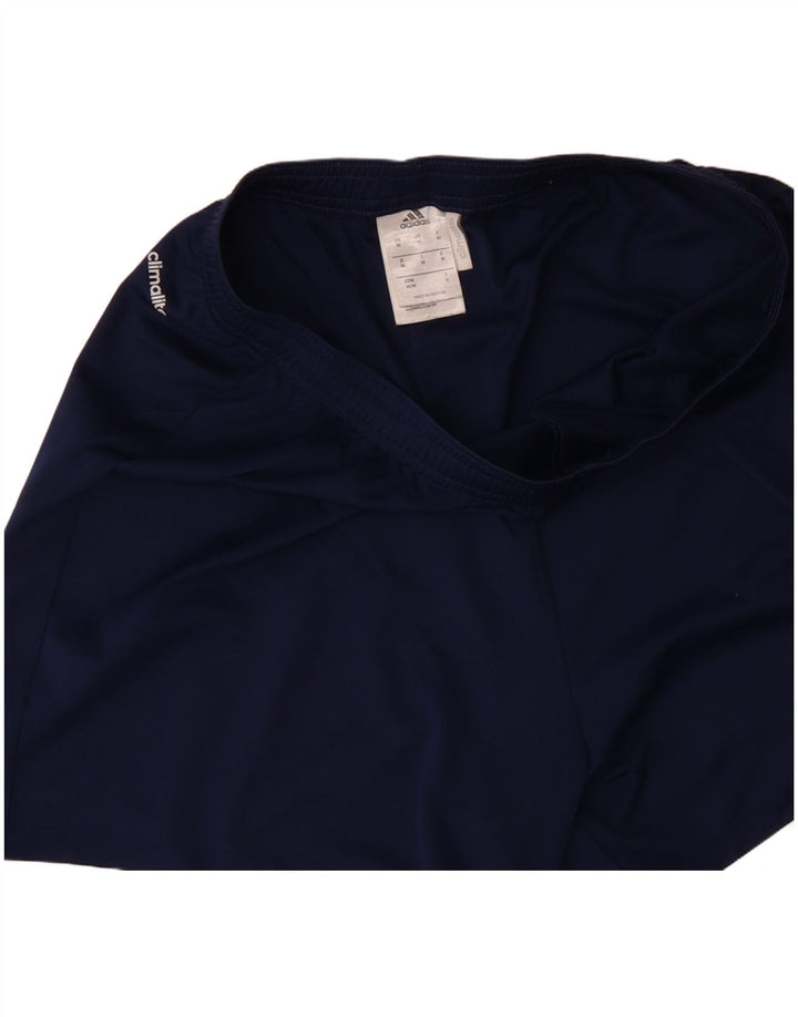 Pantaloncini sportivi ADIDAS da uomo Climalite medio poliestere blu navy
