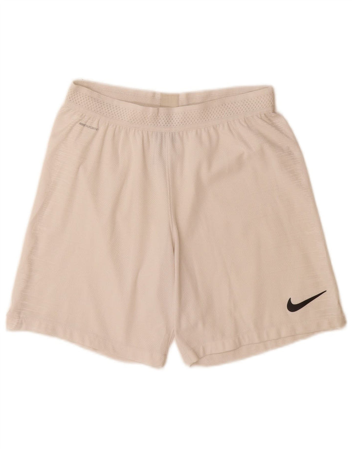 NIKE Womens Sport Shorts UK 8 Small White Polyester
