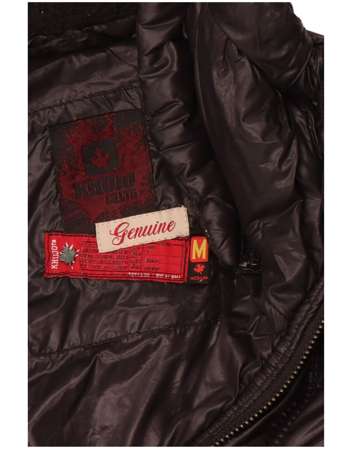 Cappotto imbottito da donna KHUJO UK 12 nylon nero medio