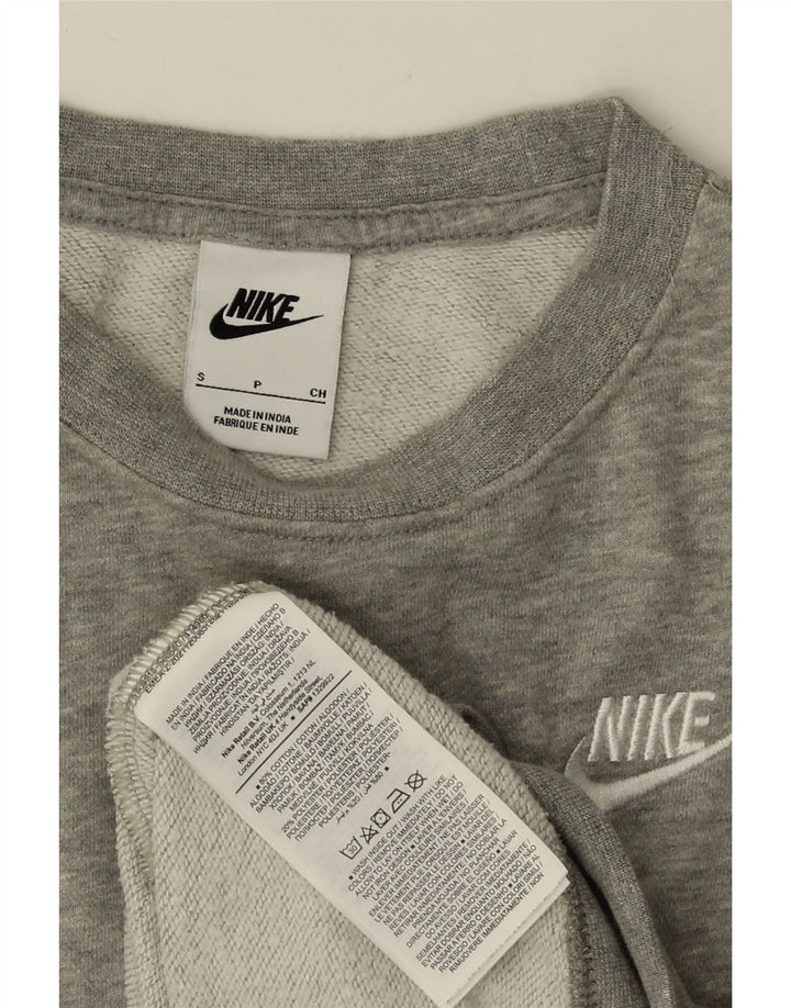 Felpa da uomo NIKE Maglione piccolo in cotone grigio