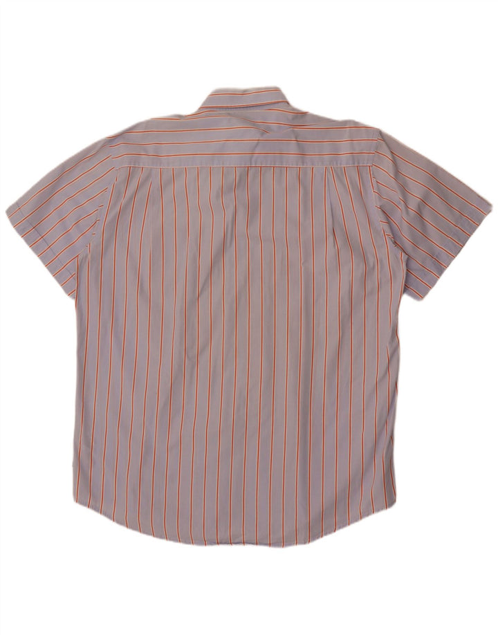 Camicia da uomo a maniche corte Sergio Tacchini 2XL cotone a righe blu