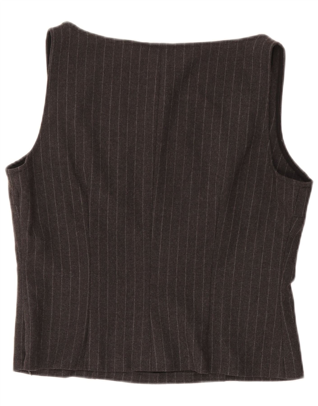 GAI MATTIOLO Top Camicetta Senza Maniche Donna IT 48 XL Gessato Grigio