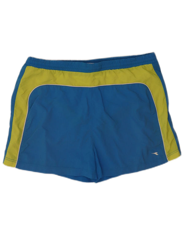 Pantaloncini da bagno uomo Diadora XL Blu Colourblock Poliestere