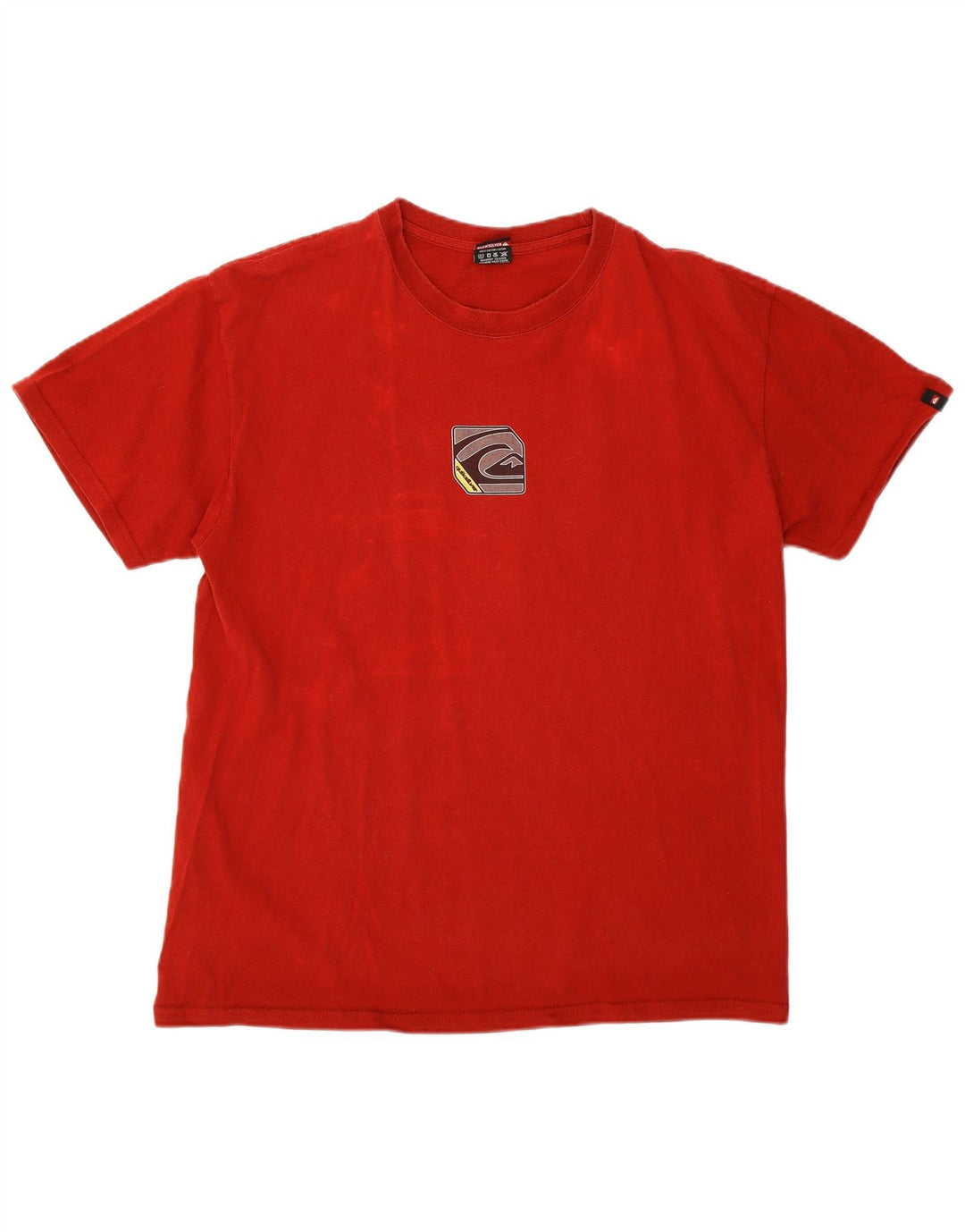 T-shirt grafica da uomo Quiksilver Top grande in cotone rosso